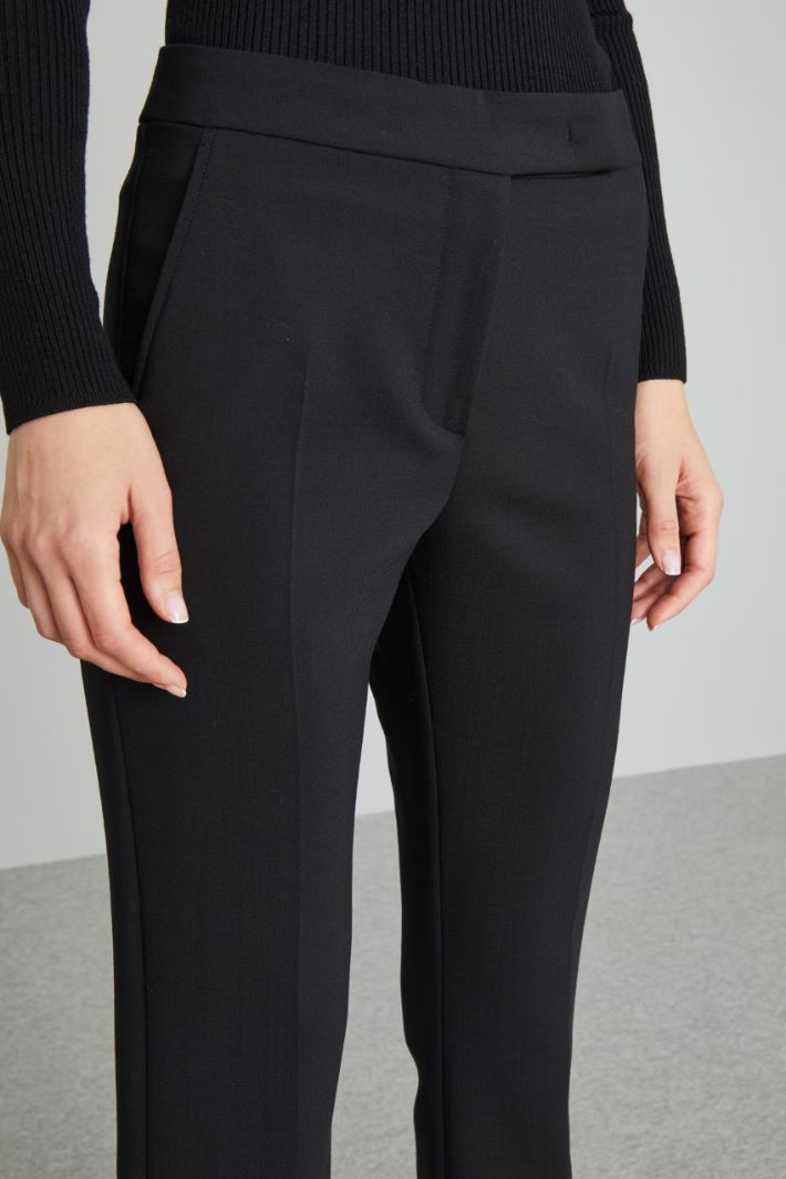 Straight, wool trousers Intrend - 4