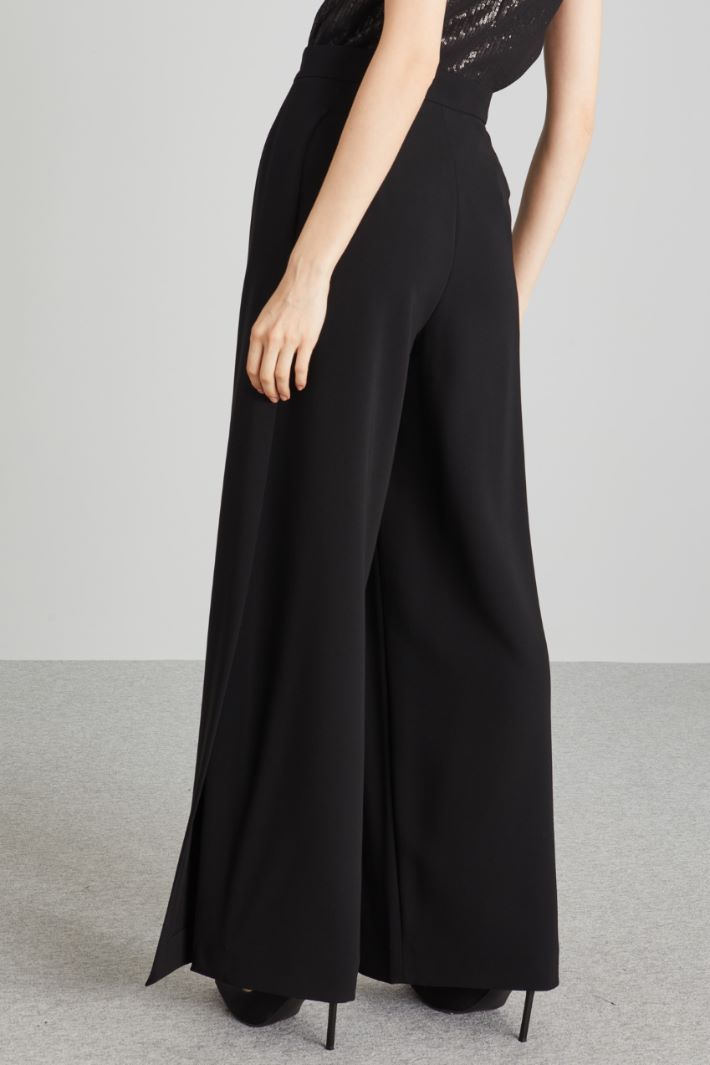 Wide-leg slit trousers Intrend - 2