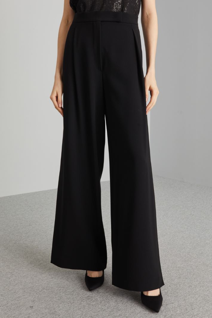 Wide-leg slit trousers Intrend - 3