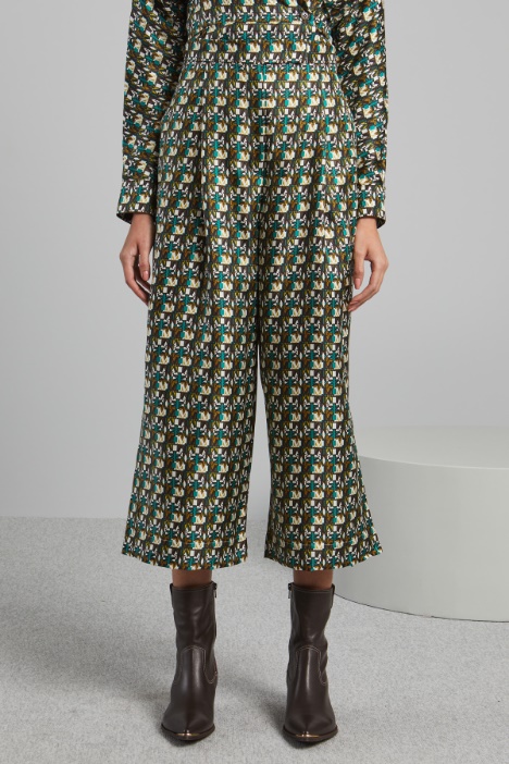 Pantalones de seda con aberturas