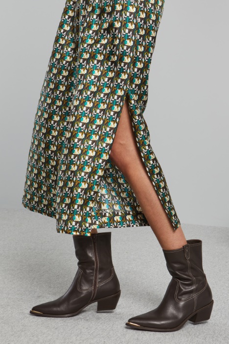 Pantalones de seda con aberturas