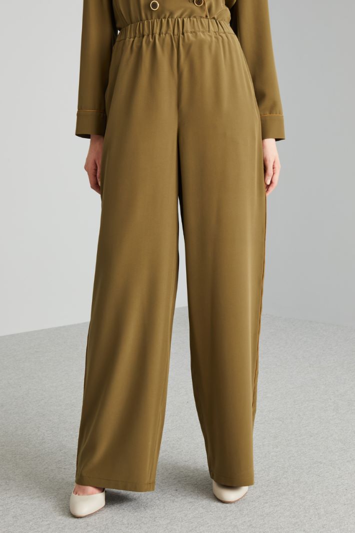 Pure silk trousers Intrend - 3