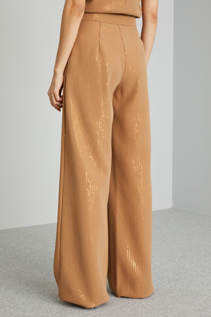 Pantaloni ampi con paillettes Intrend - 2