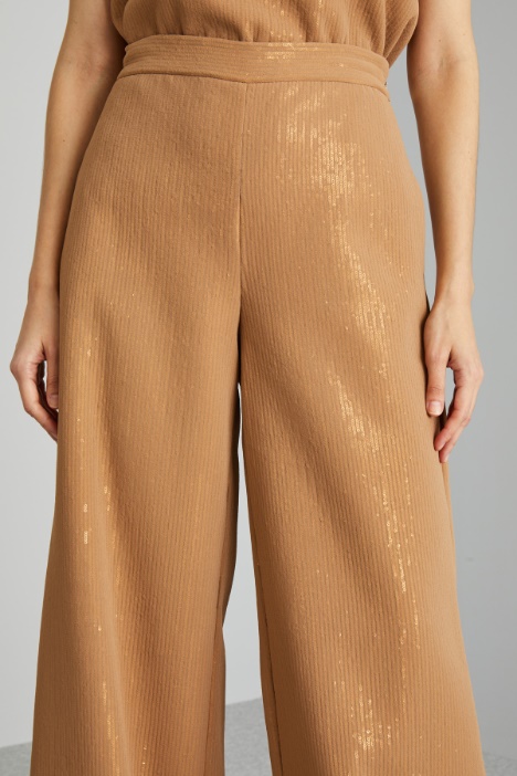 Pantalones amplios con lentejuelas