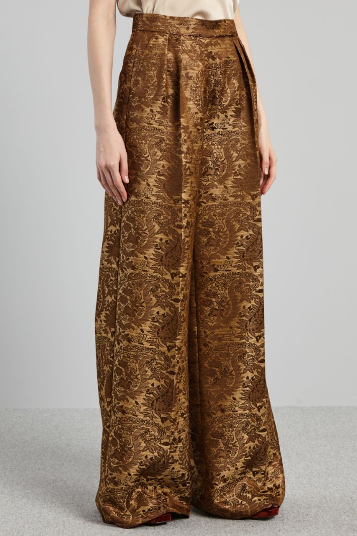 Brocade jacquard trousers Intrend - 3