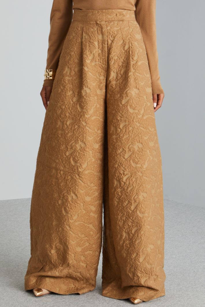 Balloon trousers in brocade jacquard Intrend - 3