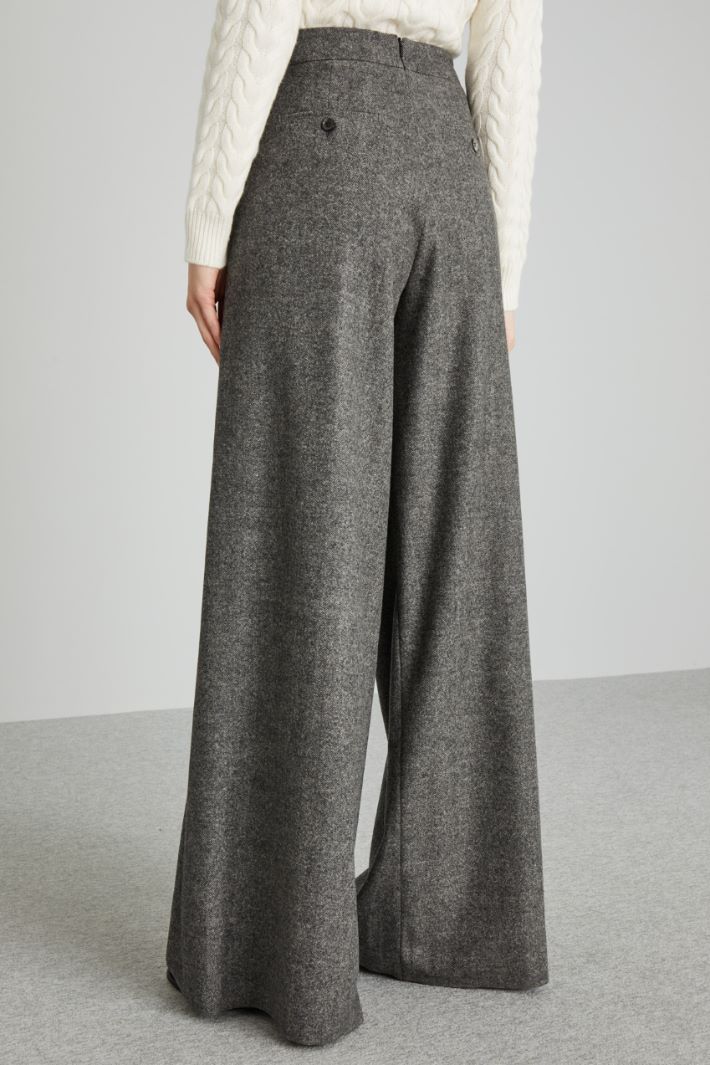 Wide trousers with overlay pleat Intrend - 2