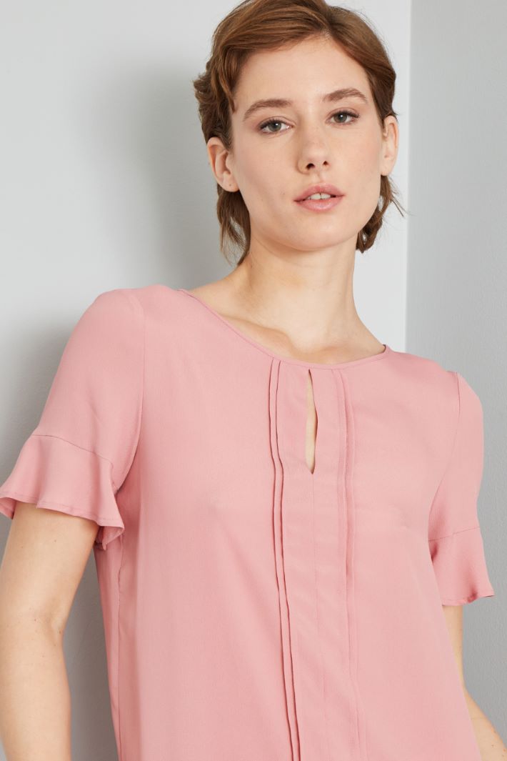 Blouse with flat pleats Intrend - 4