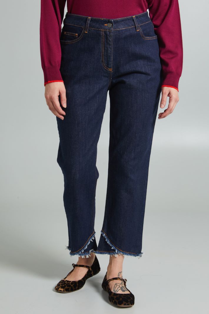 Jeans with frayed hem Intrend - 3