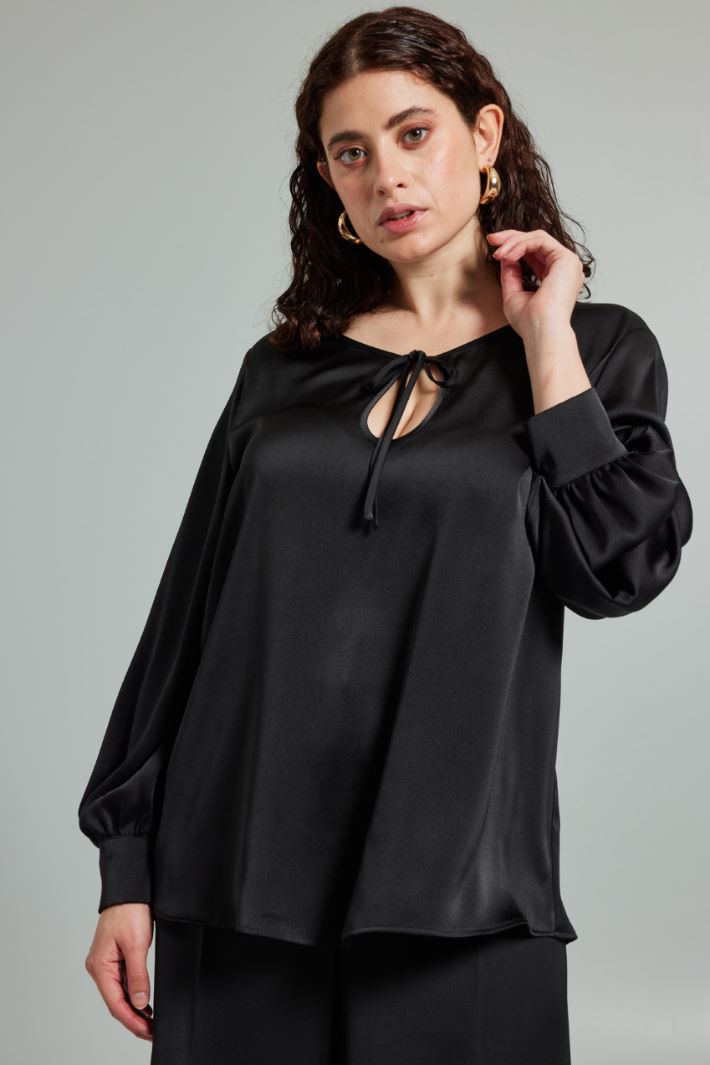 Hammered satin blouse Intrend - 3