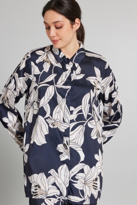 Printed twill shirt Intrend