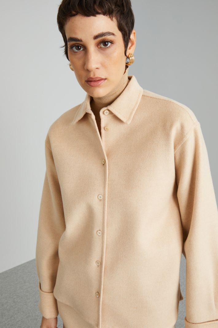 Camel shirt jacket Intrend - 4