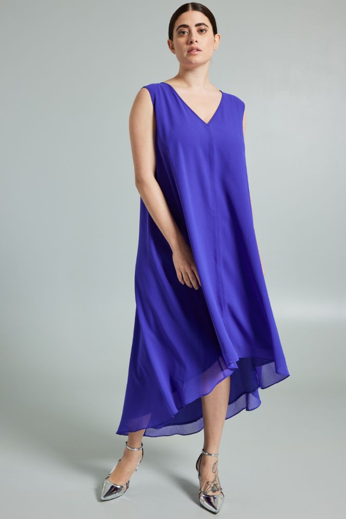 Asymmetric georgette dress Intrend - 3