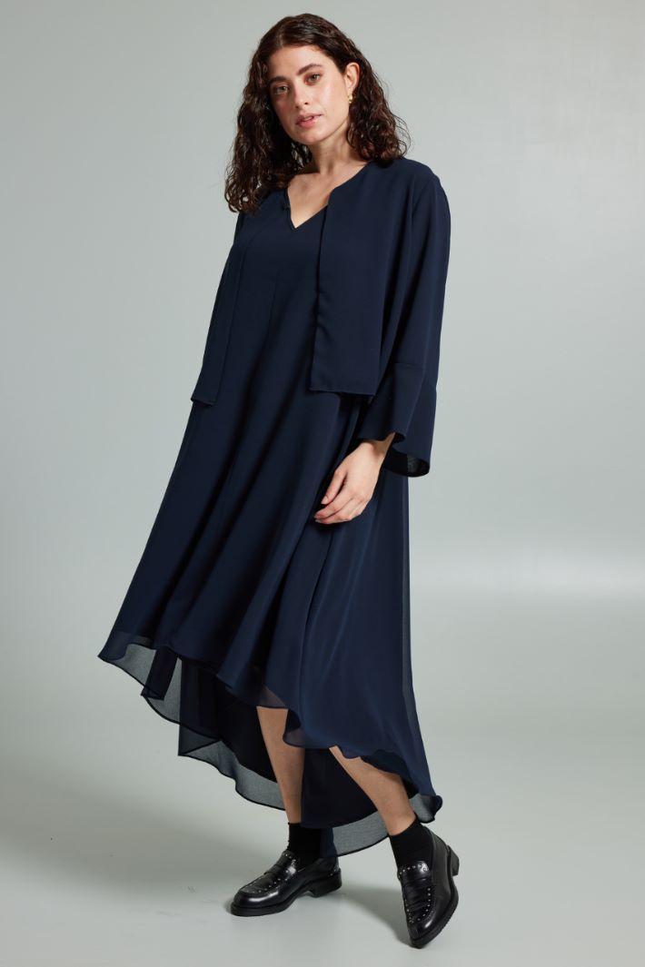 Asymmetric georgette dress Intrend - 3