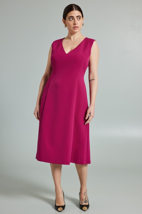 Vestido elástico acampanado