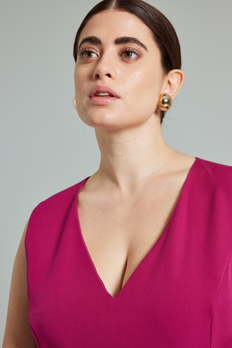 Vestido elástico acampanado