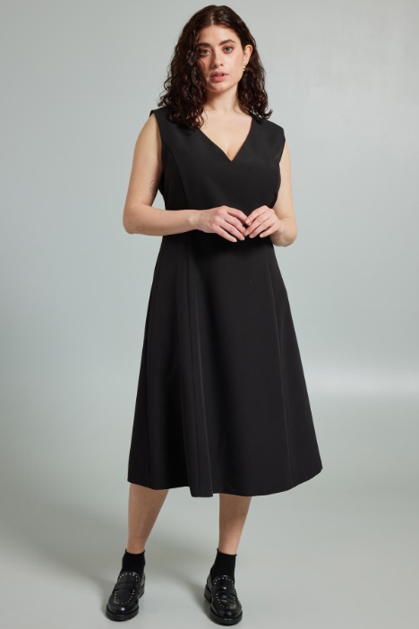 Abito svasato stretch