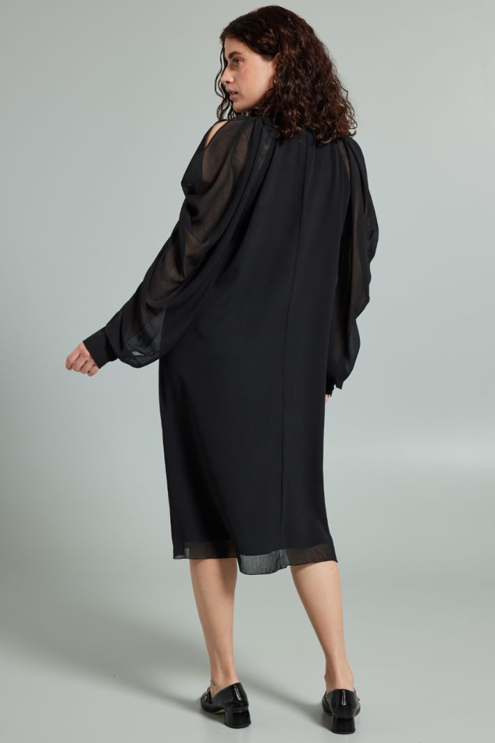 Dress with draped sleeves Intrend - 2