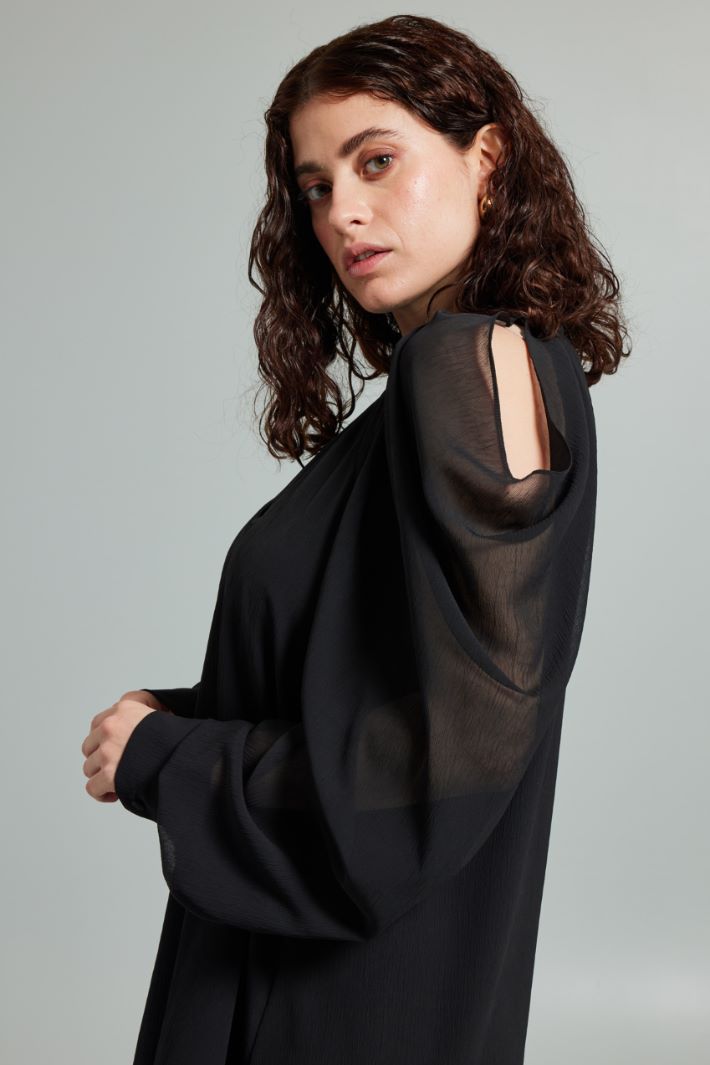 Dress with draped sleeves Intrend - 3