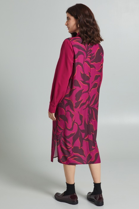 Abito in cady stampato