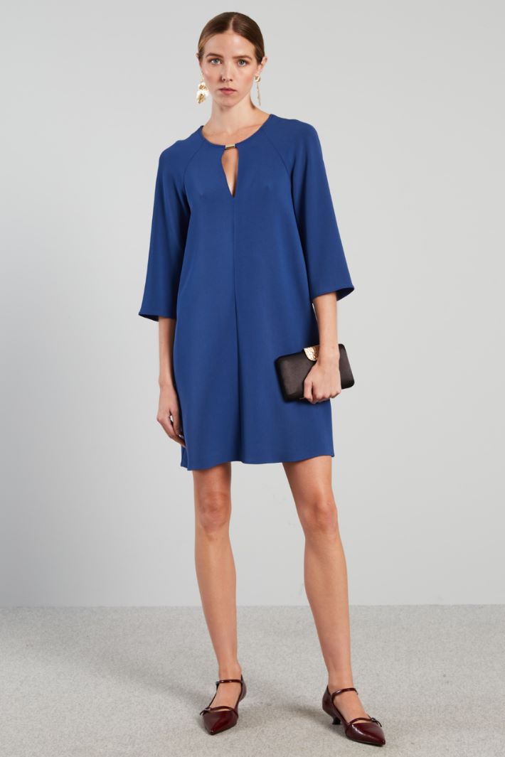 Tunic dress with metal loop Intrend