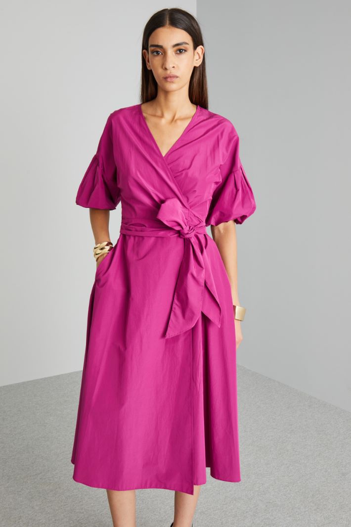 Taffeta wrap dress Intrend - 4