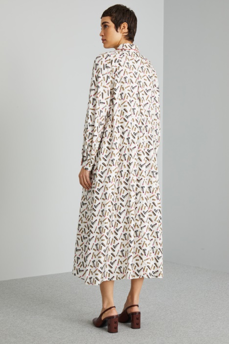 Chemisier in twill a fantasia