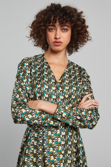 Abito lungo a portafoglio