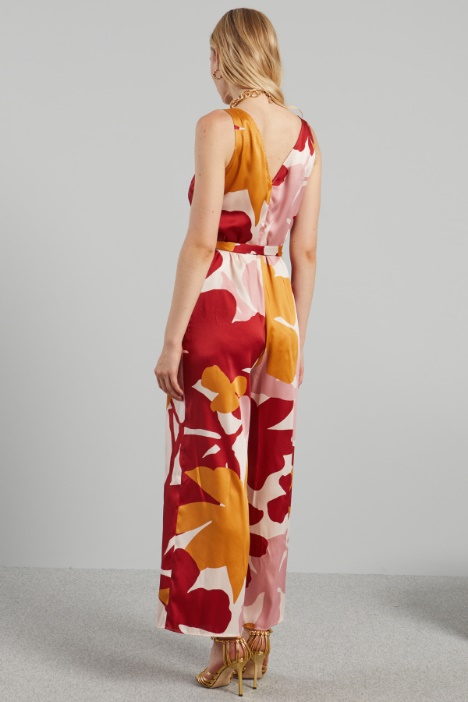 Tuta in twill stampato