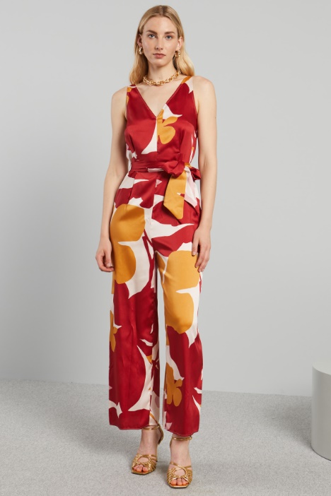 Tuta in twill stampato