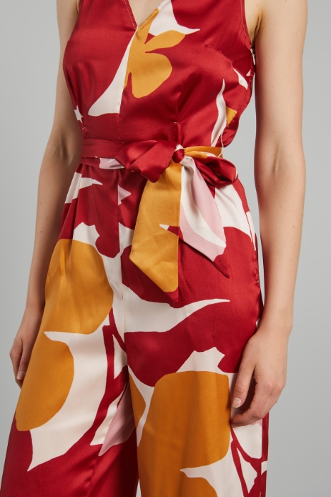 Tuta in twill stampato