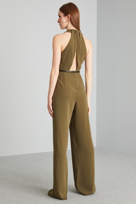 Tuta in cady con cintura