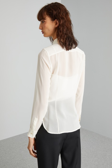 Camicia in georgette di seta