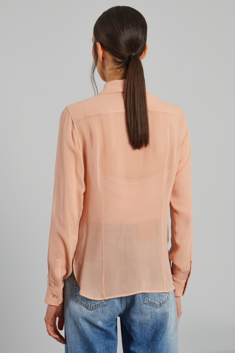 Camicia in georgette di seta