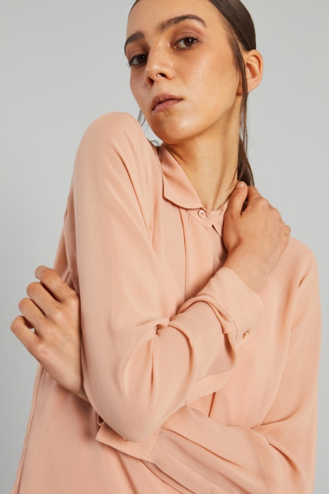 Camicia in georgette di seta