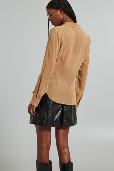 Camicia in georgette di seta