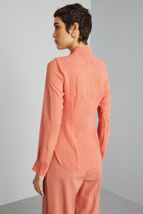 Camicia in georgette di seta