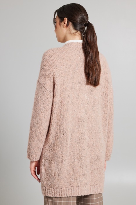 Cardigan lungo lamè