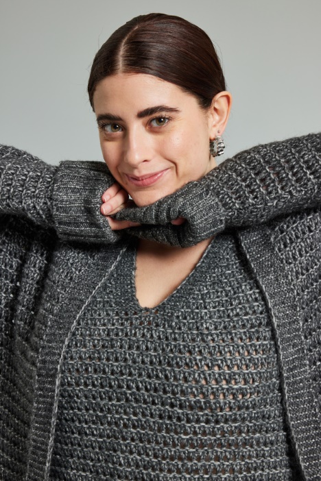 Cardigan traforato