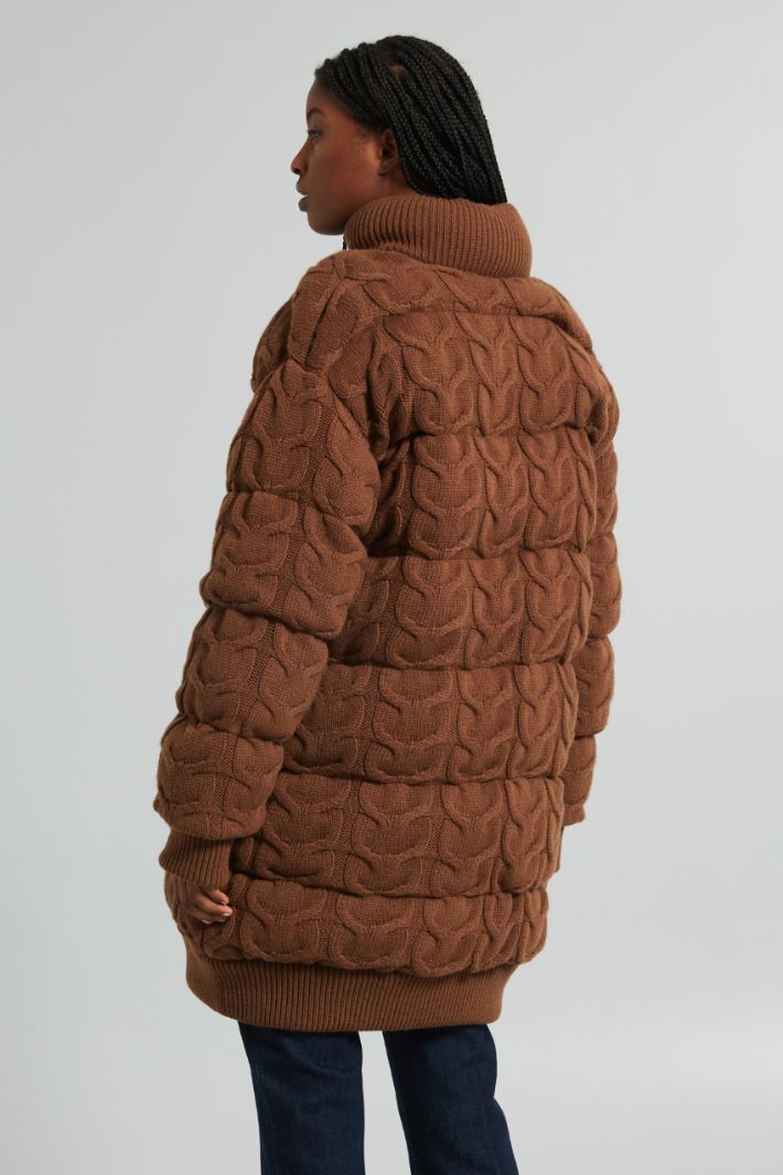 Knitted puffer jacket Intrend - 2