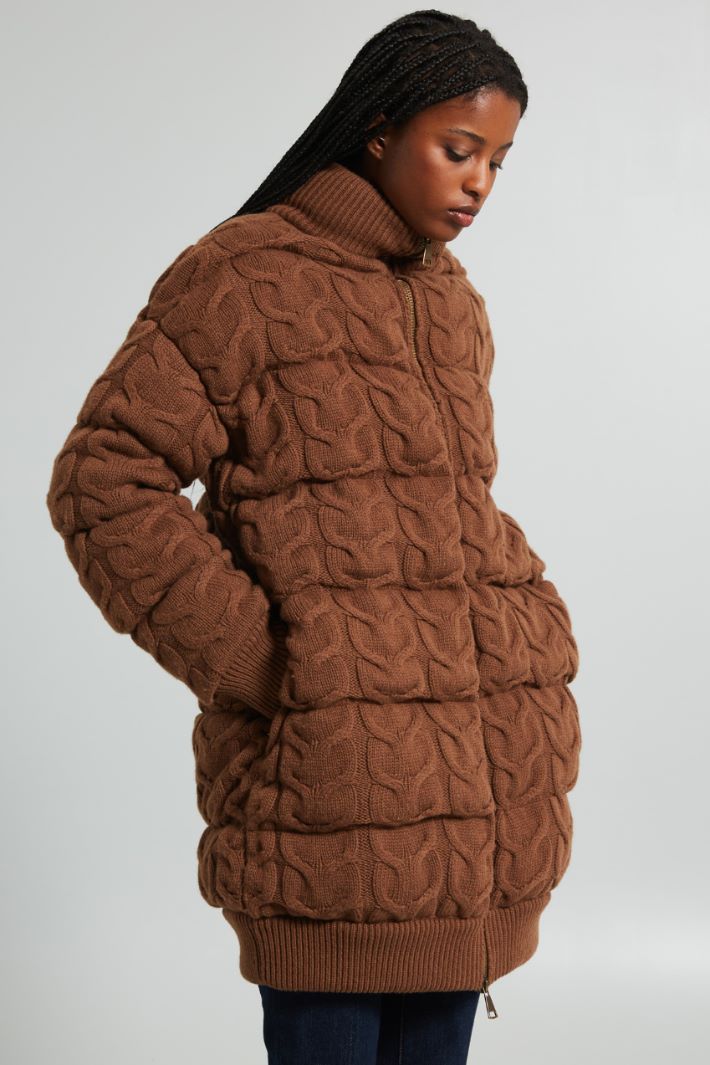 Knitted puffer jacket Intrend - 3