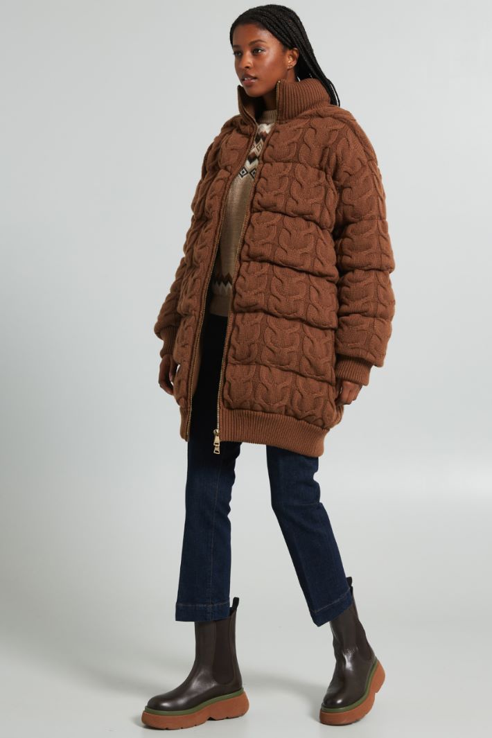 Knitted puffer jacket Intrend