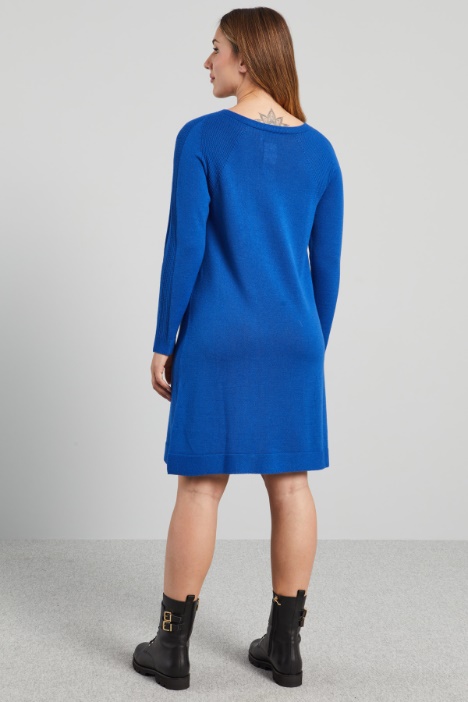 Abito corto in maglia