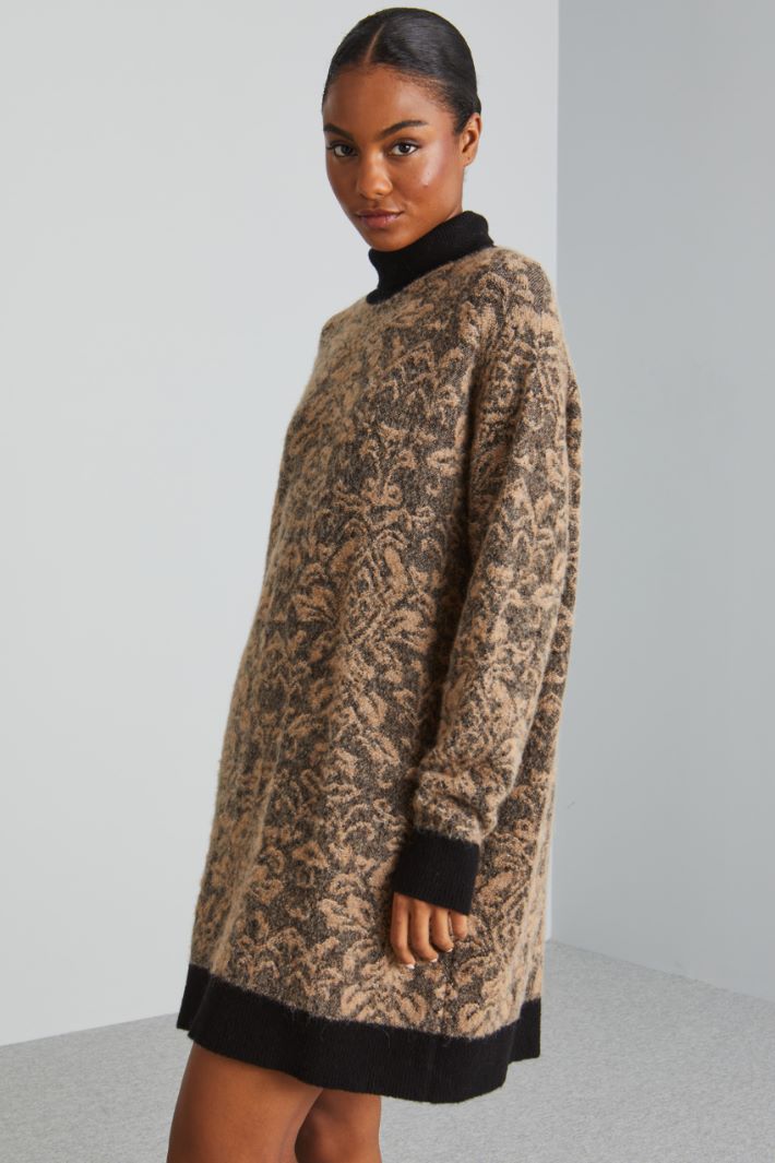 Abito in alpaca jacquard Intrend - 3