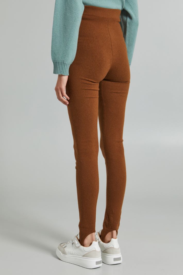 Knit trousers with gaiters Intrend - 2