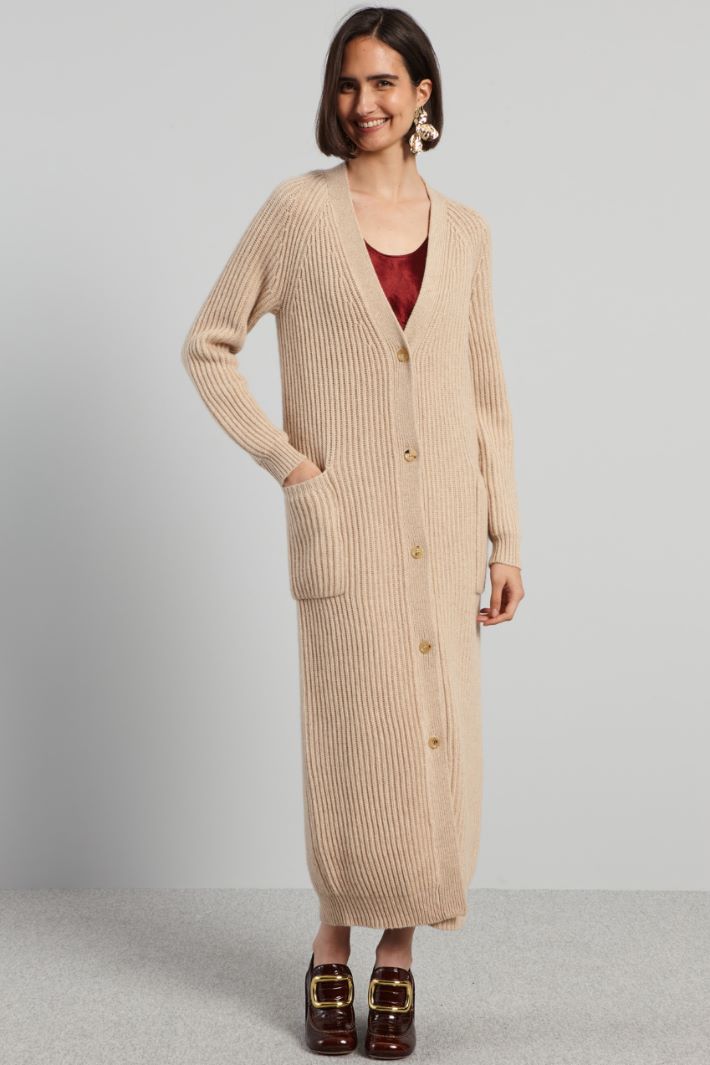 Ribbed maxi cardigan Intrend - 3