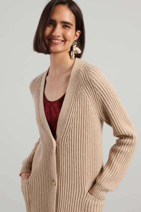 Maxi cardigan a coste