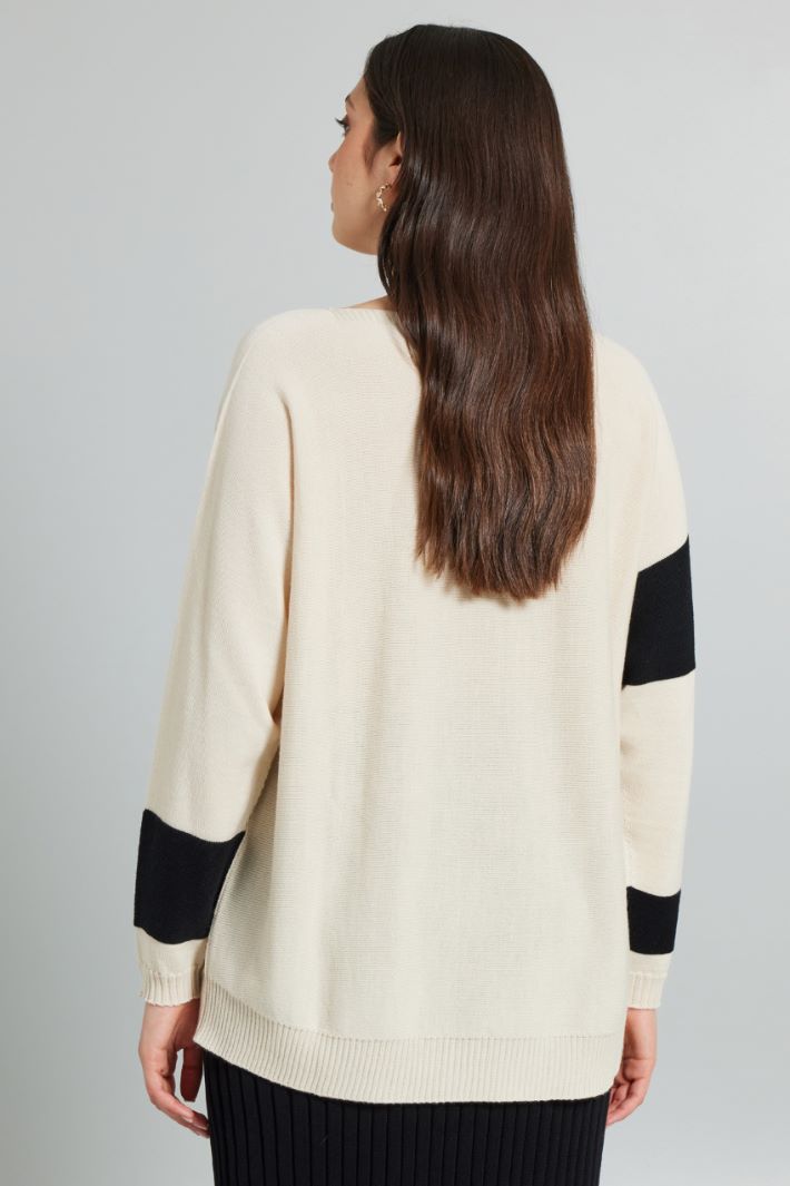 Inlaid wool sweater Intrend - 2