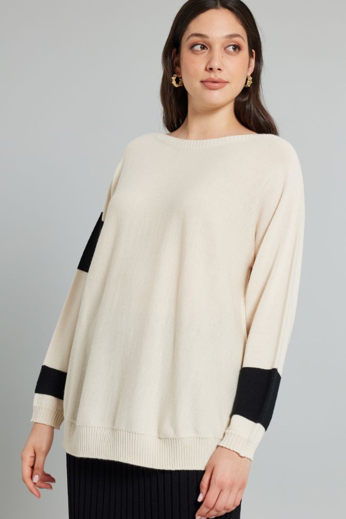 Inlaid wool sweater Intrend - 3