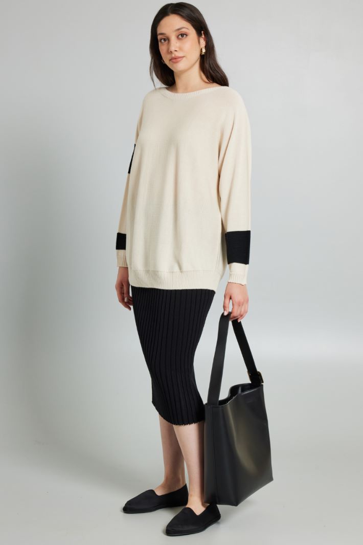 Inlaid wool sweater Intrend